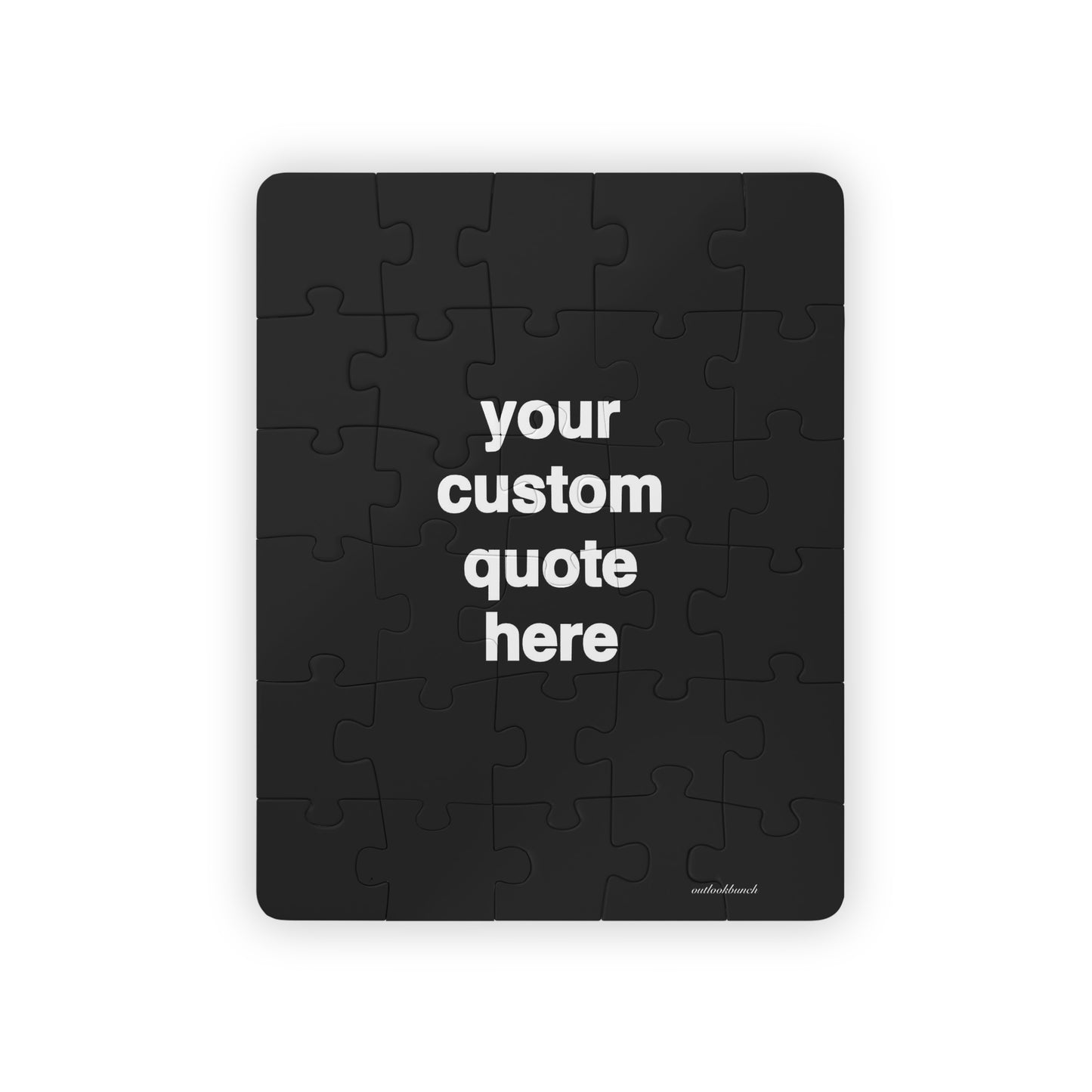 Quote Puzzle - custom - black